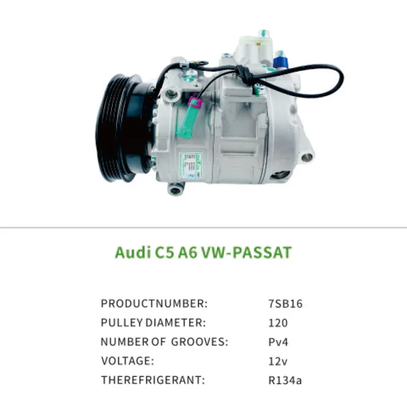 8D0260805B 8D0260805P Air Compressor for Audi A4 A6/A6L A8 SKODA Superb VW Passat SVW LINGYU