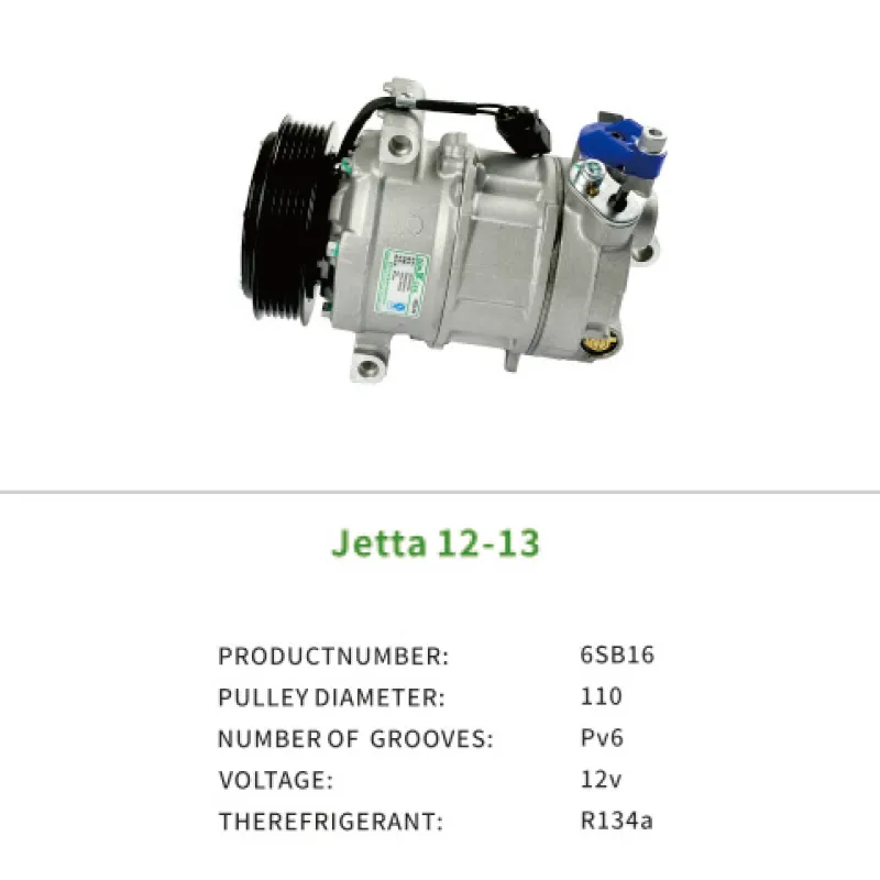Wholesale 6KD820803B Auto Part Air Compressor AC for VW Jetta 2012-2013 6SB16
