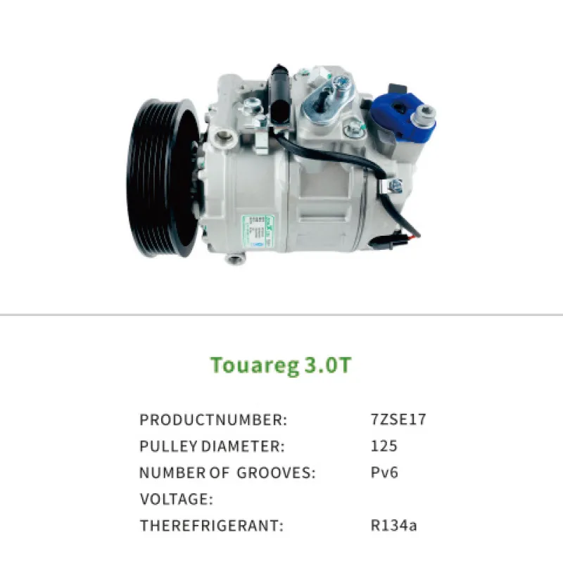 Auto AC Compressor for Volkswagen Touareg 3.0T gasoline 7P0820803L