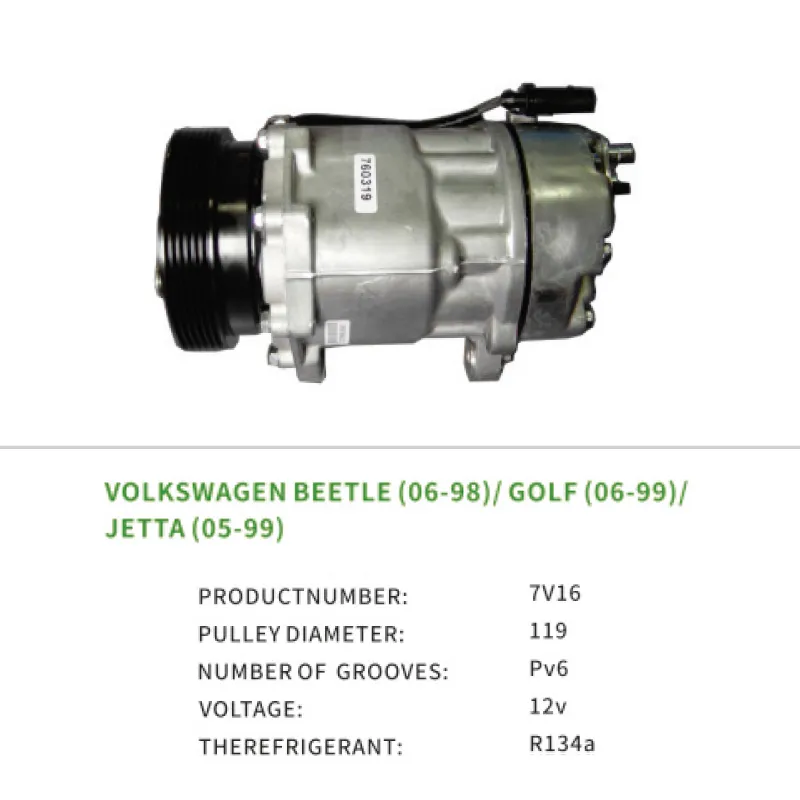 Air Compressor for VW BEETLE GOLF JETTA 1J0820803B 1J0820803L