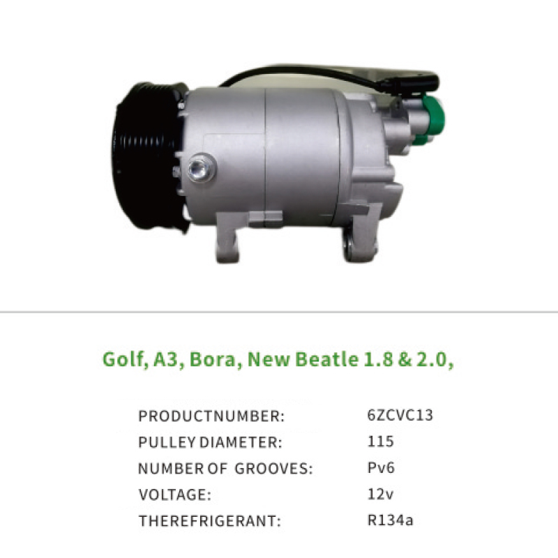 Wholesale 1JE820803A Air Compressor AC for Volkswagen Golf A3 Bora New Beatle 1.8T 2.0T 6ZCVC13