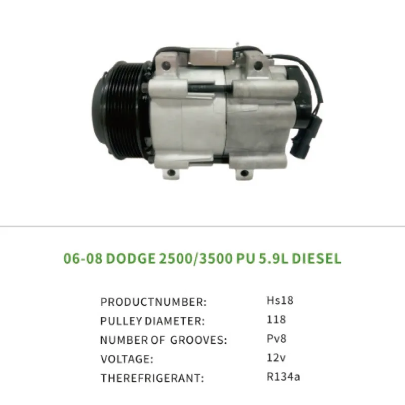 Auto Air Compressor for DODGE RAM 2500 3500 2006-2008 55111411AA  HS18