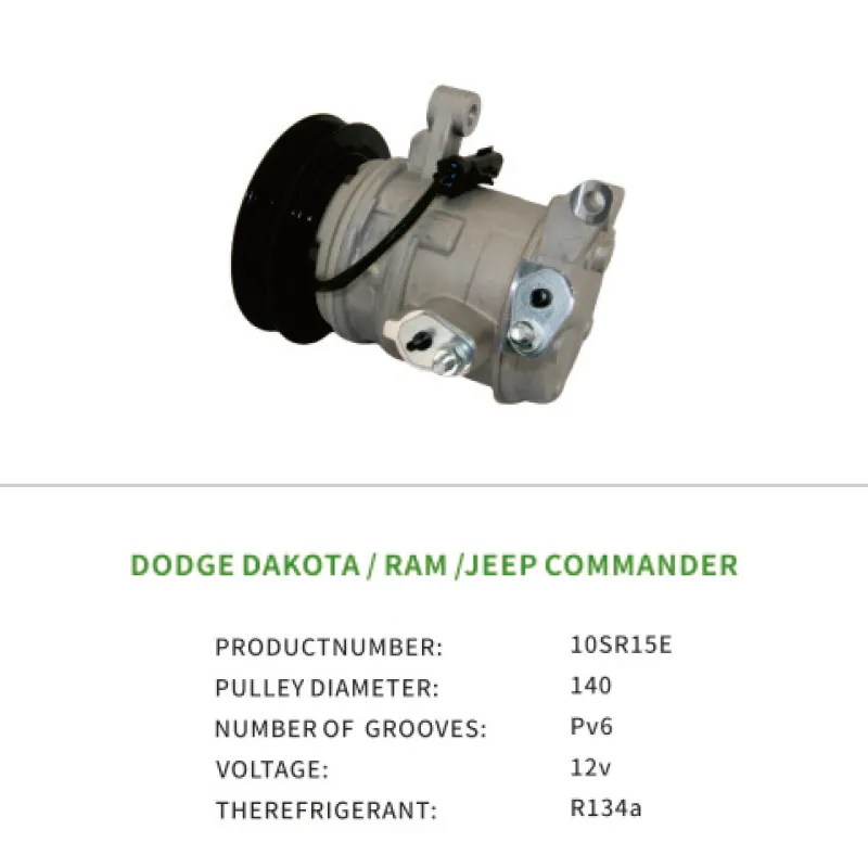 Air Compressor for DODGE DAKOTA RAM 1500 2500 3500 JEEP COMMANDER 55111437AA 10SR15E
