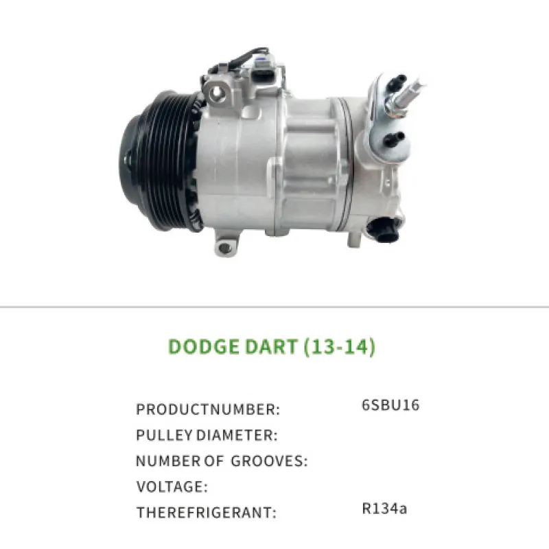 Car Air Compressor 141125NEW 68102839AD for DODGE DART 6SBU16