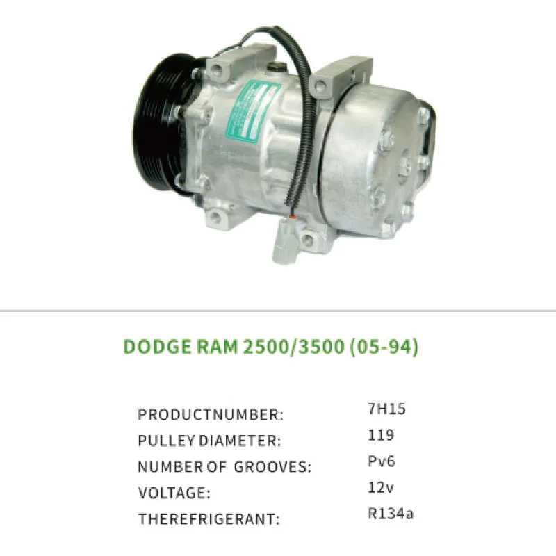Car Air Compressor 55037205AI for DODGE RAM 2500 3500 4000 7H15