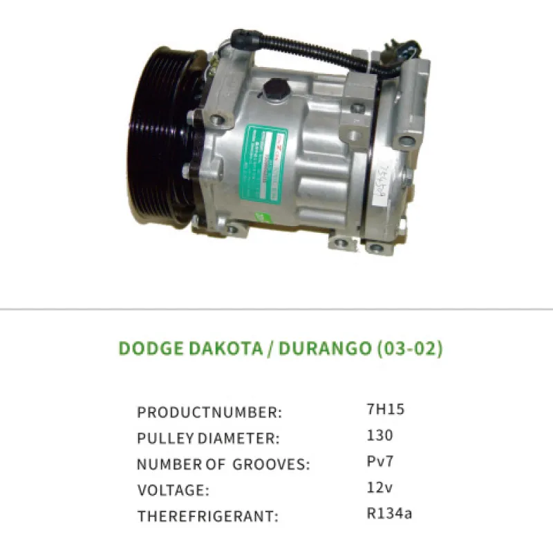 Air Compressor 140100NEW 55056095AA for DODGE Dakota Durango 7H15