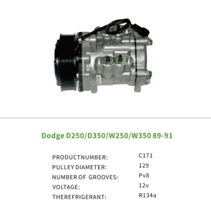 Air Compressor 4428901 4428903 for DODGE D250 D350 W250 W350 89-91 C171
