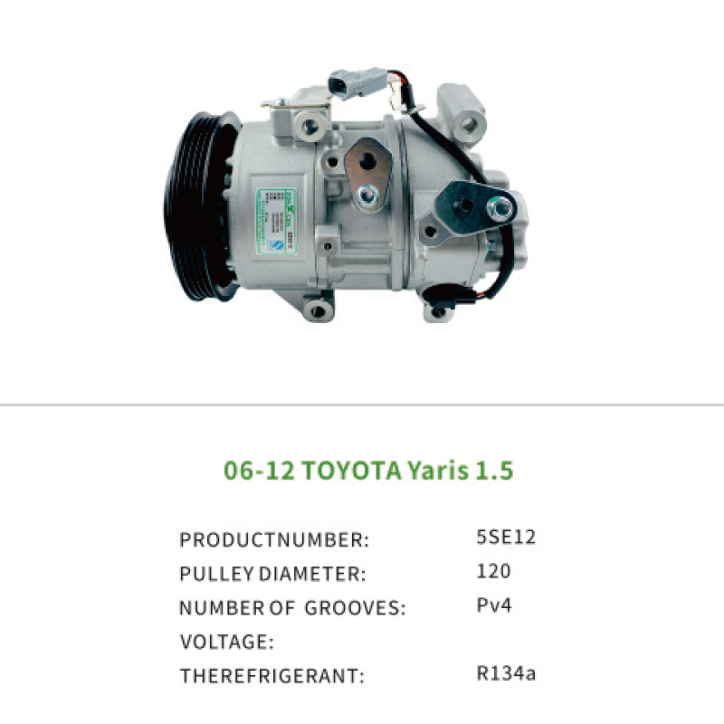 Air Compressor OE 8831052481 for Toyota Yaris 1.5 2006-2012 Auto AC Compressor