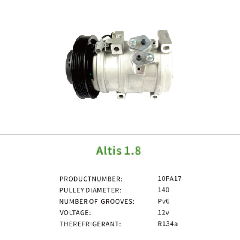 Air Compressor OE 8832002120 883200212084 for Toyota Corolla Altis 1.8 1ZZ-FE 10PA17 Auto AC Compressor