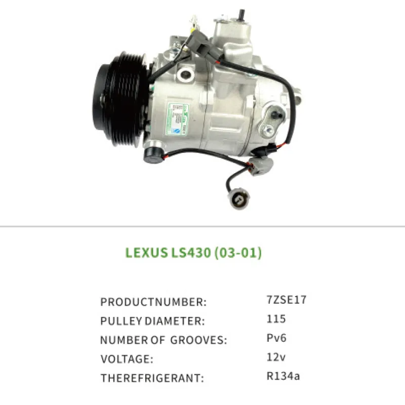 High Quality AC Parts Compressor 8832050102 Car Air Conditioner for Toyota LEXUS LS430