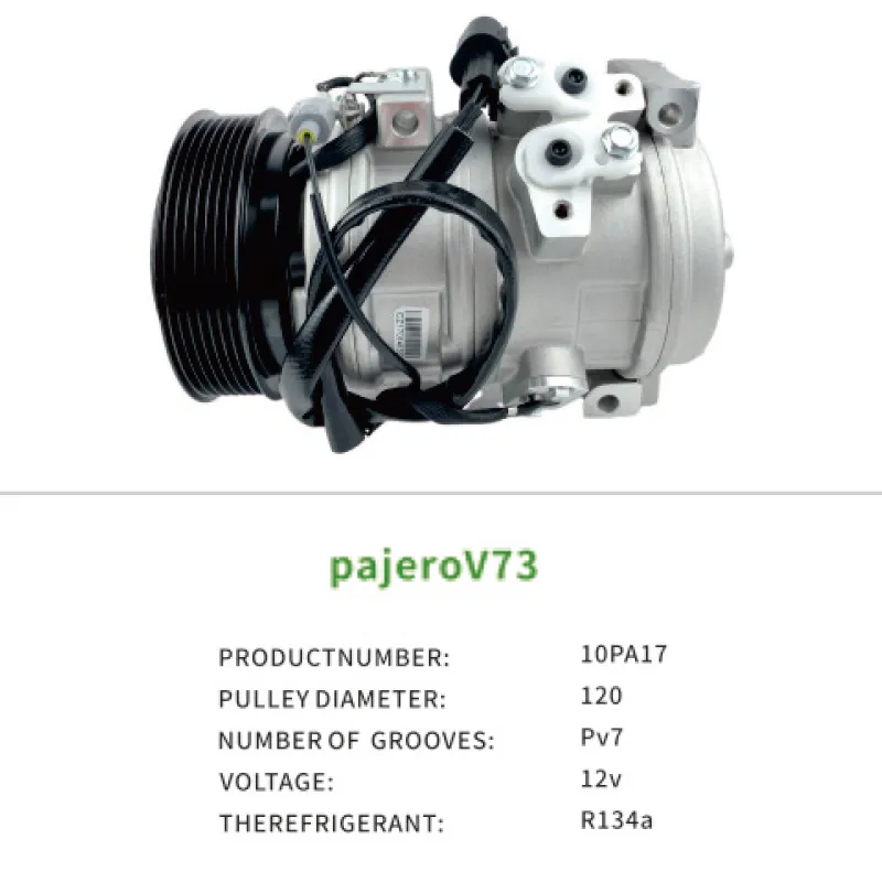 Wholesale MR500877 Air Compressor AC for Mitsubishi Pajero Automatic Manual 3.0L 6G72 2001–2004 10PA17