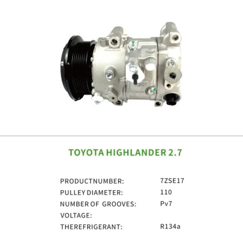 AC Parts Compressor 883100E060 Car Air Conditioner Fits TOYOTA HIGHLANDER 2.7 7ZSE17