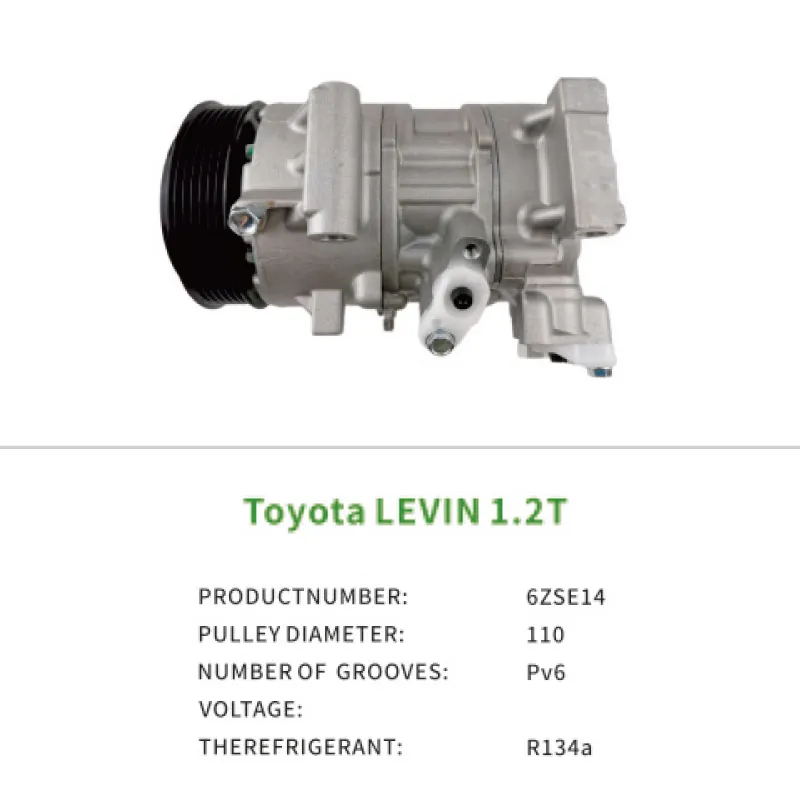 AC Parts Compressor 8831002B40 8831002B50 Car Air Conditioner Fits Toyota Levin E18 2014-2019 6ZSE14