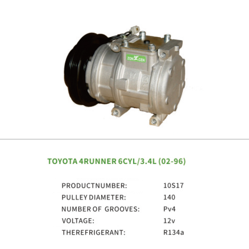 AC Compressor 883206058084 Fits Toyota 4RUNNER 6CYL 3.4L 1996-2002 10S17