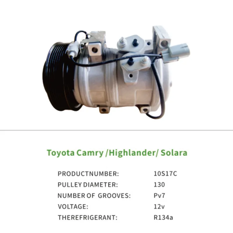 Wholesale 8832006080 Cooling System Air Compressor for TOYOTA Camry Highlander Solara 10S17C