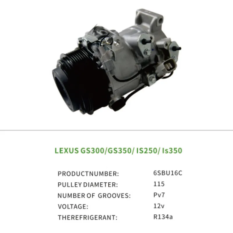 Air Compressor OEM 883203A310 for Toyota LEXUS GS300 GS350 IS250 IS350 6SBU16C