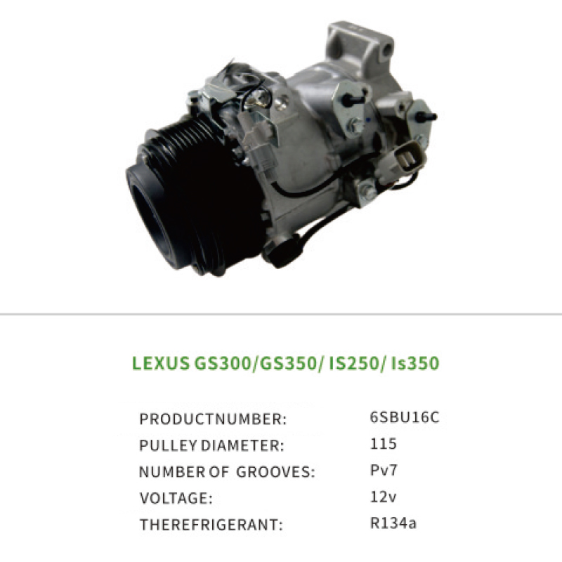 Air Compressor OEM 883203A310 for Toyota LEXUS GS300 GS350 IS250 IS350 6SBU16C