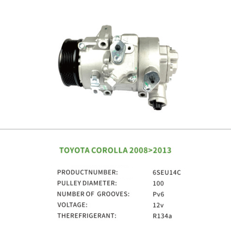 High Quality AC Parts Compressor 883101A751 Car Air Conditioner for Toyota COROLLA 6SEU14C