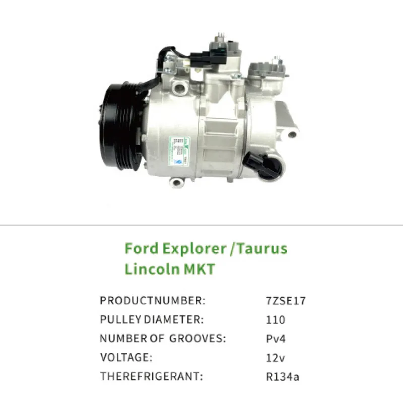 AC Compressor BB5Z19703C for Ford Explorer Taurus Lincoln MKT 7ZSE17