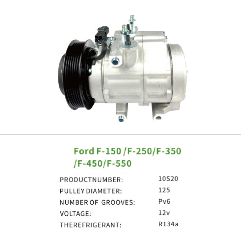 AC Compressor 9C3Z19703A for Ford Explorer F-150 F-250 F-350 F-450 F-550 F53 Lobo 10S20