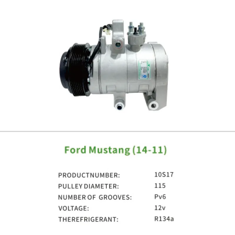 Air Compressor OEM BR3Z19703B for Ford Mustang 2011-2014 10S17 Auto AC Compressor