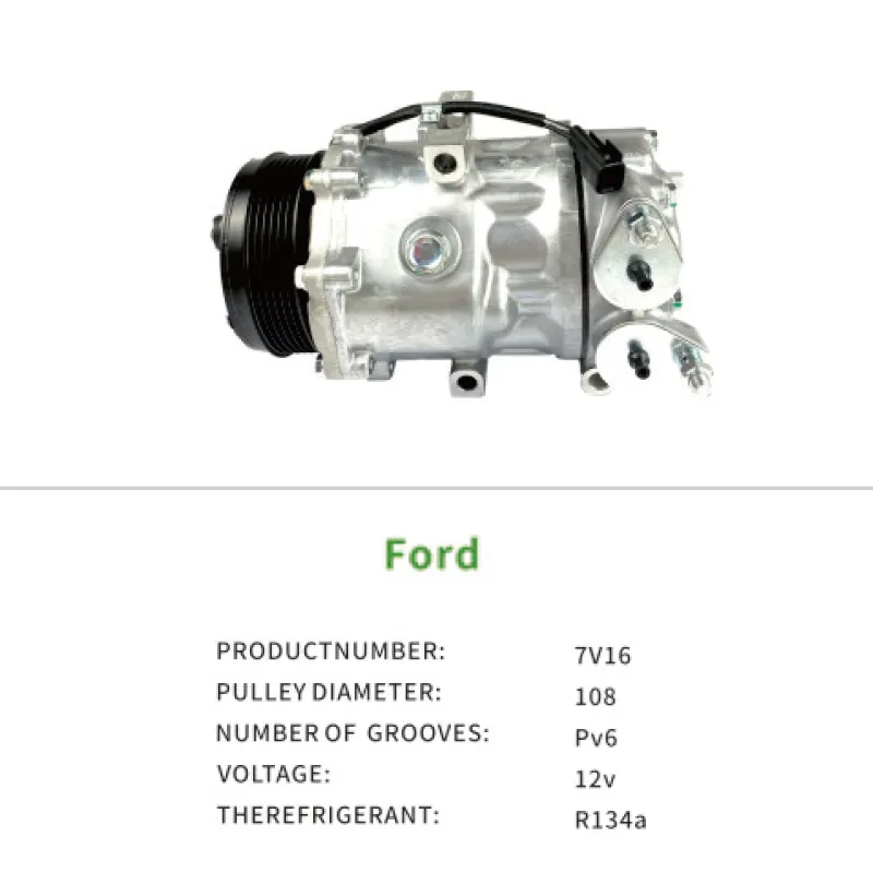 Air Compressor OEM 7G9119D629AF for Ford Mondeo Zhisheng 2.0L 2.3L S-Max 2.3L 5-seater 7-seater 7V16