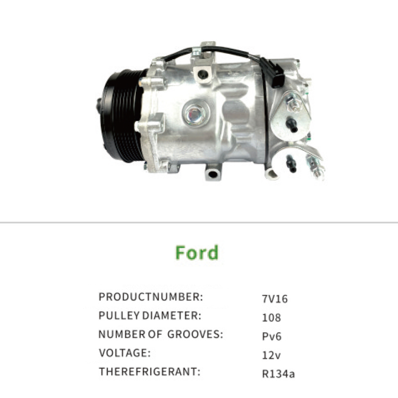 Air Compressor OEM 7G9119D629AF for Ford Mondeo Zhisheng 2.0L 2.3L S-Max 2.3L 5-seater 7-seater 7V16