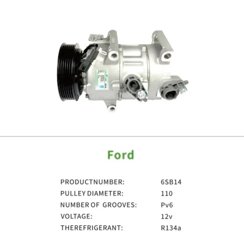 Air Compressor OEM ED8B19D629AA for Ford Escort FD 1.5L Manual Fashion Comfort 7V16 Auto AC Compressor