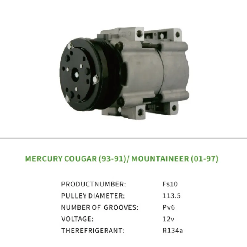 Air Compressor OEM F6DZ19703AA for Ford MERCURY COUGAR MOUNTAINEER Fs10