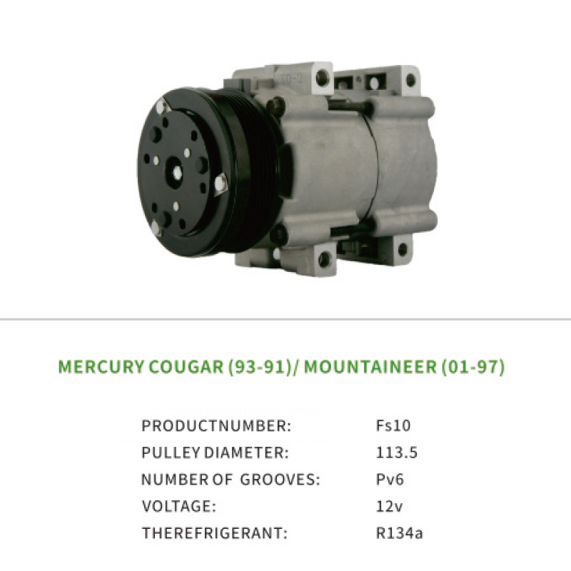 Air Compressor OEM F6DZ19703AA for Ford MERCURY COUGAR MOUNTAINEER Fs10