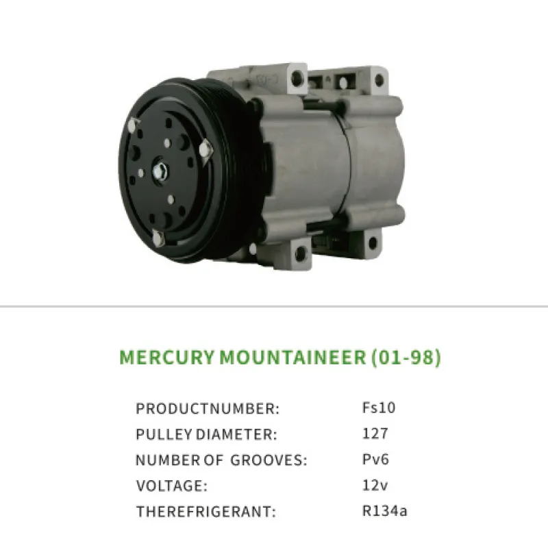 AC Compressor F2UZ19V703FA for Ford MERCURY MOUNTAINEER 01-98 Fs10