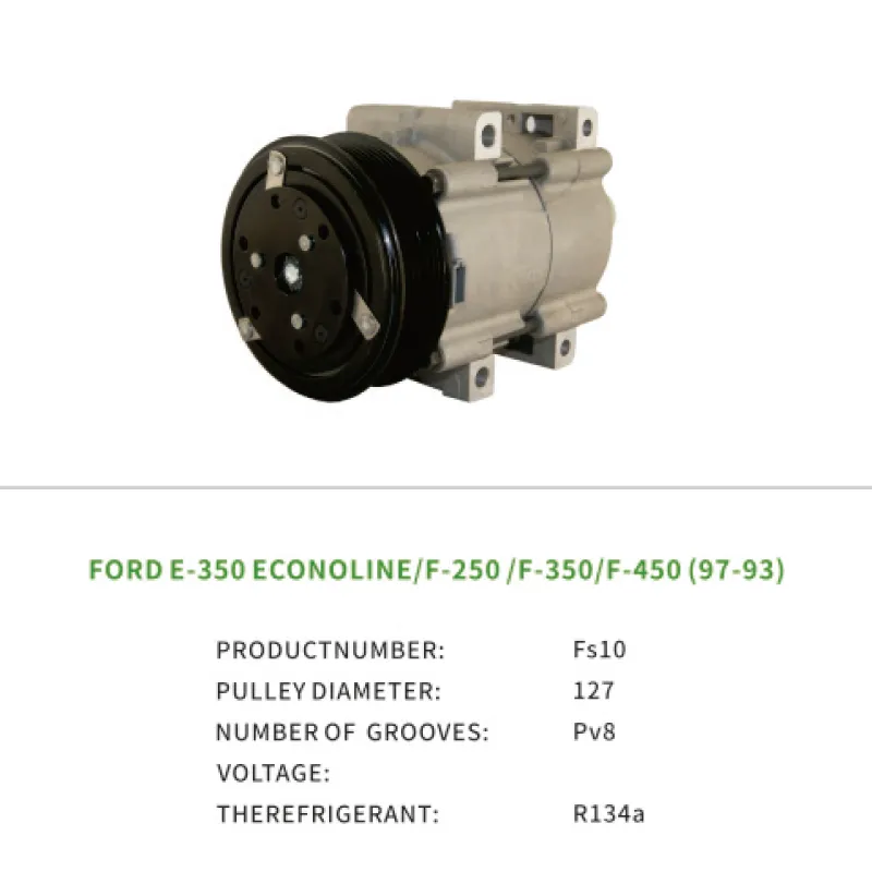 AC Compressor 4R3Z19703A for Ford E-350 Econoline Super Duty F-250 Fs10