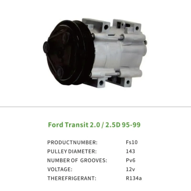 Wholesale 12BYU19D629AA Air Compressor AC for Ford Transit 2.0 2.5 95-99 Fs10