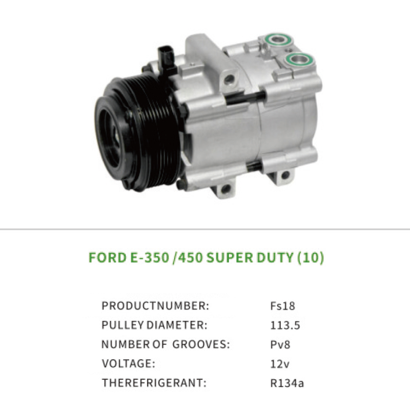 Air Compressor OEM 8C2Z19703AA for Ford E-350 E-450 Super Duty 2009-2010 Fs18