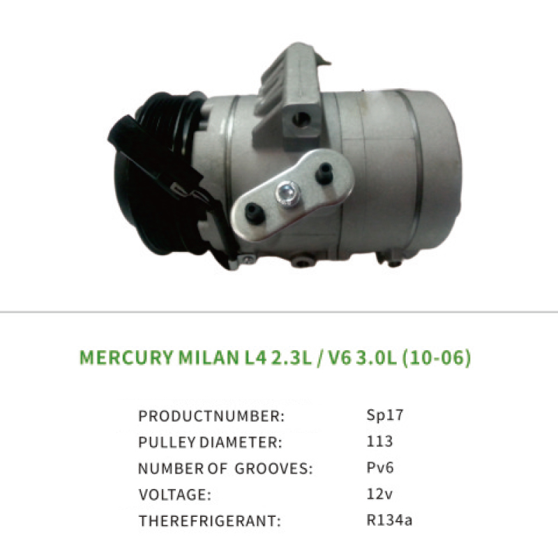 Air Compressor OEM 8E5Z19703A for Ford MERCURY MILAN L4 2.3L V6 3.0L Sp17