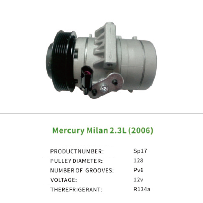 Air Compressor OEM 6E5Z19703A 8E5Z19703A for Ford Mercury Milan 2.3L 2006 Sp17