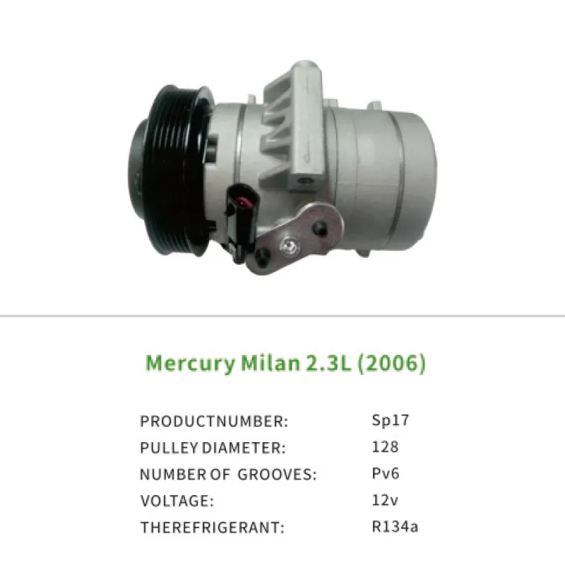 Air Compressor OEM 6E5Z19703A 8E5Z19703A for Ford Mercury Milan 2.3L 2006 Sp17