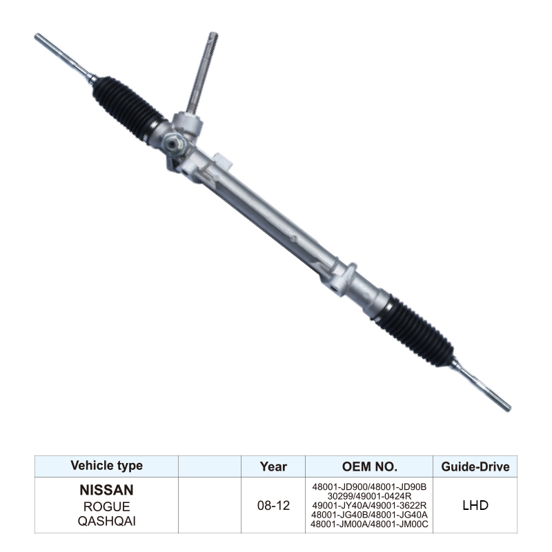 OEM 48001-JD900 Steering Rack Power Steering Gears for Nissan Rogue Qashqai