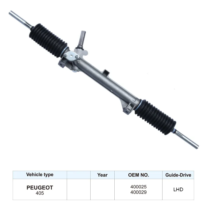 Factory Steering Gear 400025 400029 Steering Rack for Peugeot 405