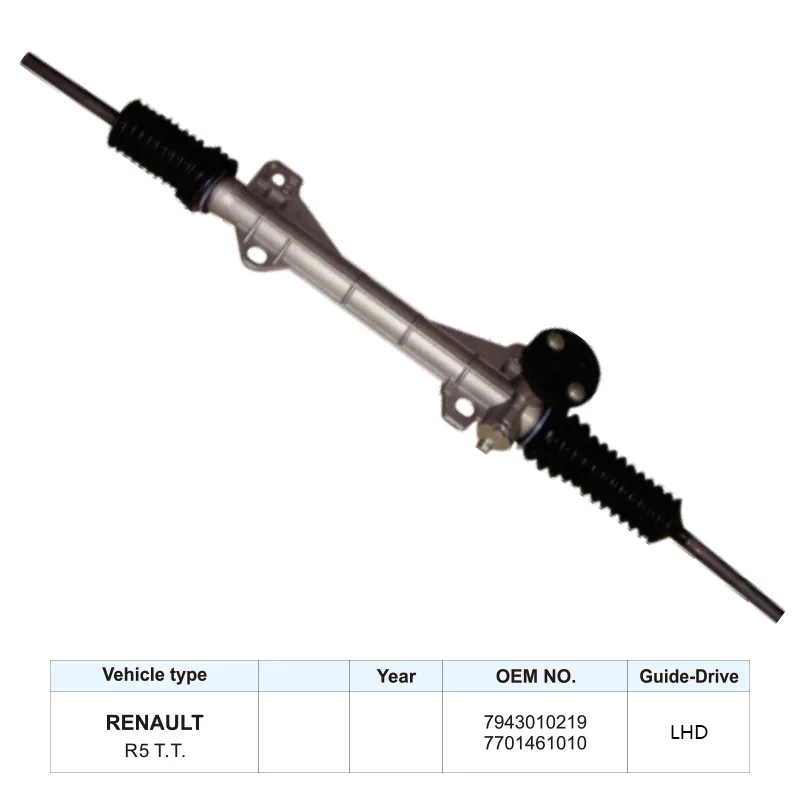 7943010219 7701461010 Auto Steering Parts Steering Rack for Renault R5