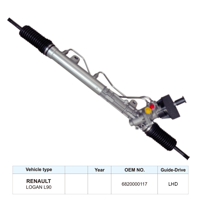 6820000117 Auto Steering Parts Steering Rack for Renault Logan L90