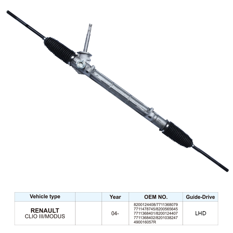 8200124408 For Renault Clio III Modus Power Steering Rack and Pinion