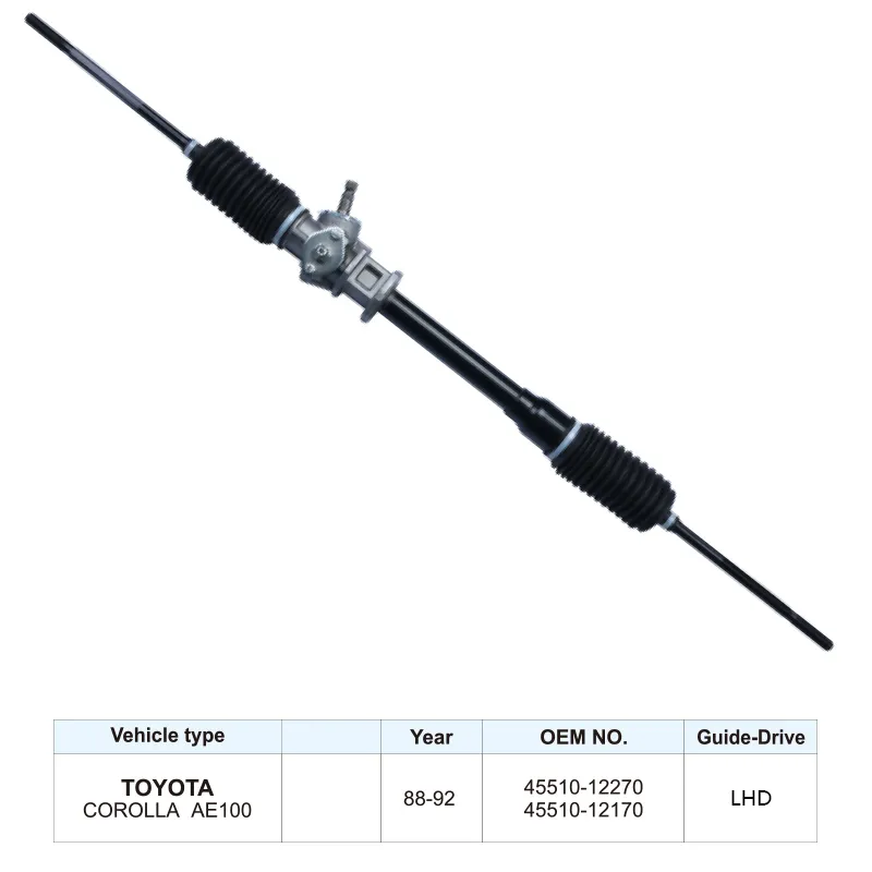 OEM 45510-12270 Steering Rack Power Steering Gears for Toyota Corolla AE100