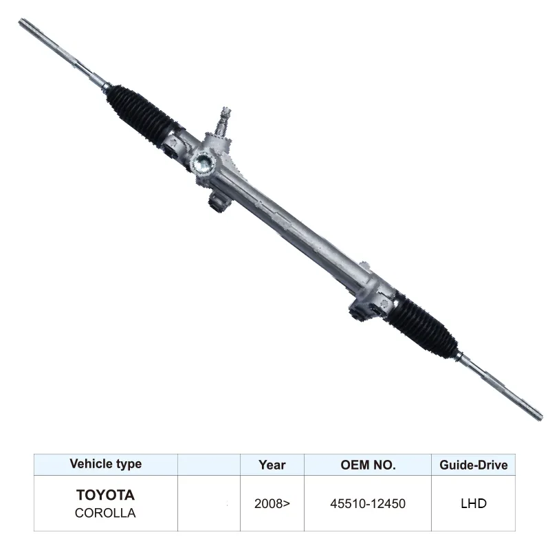 45510-12450 Auto Steering Parts Steering Rack for Toyota Corolla Auris