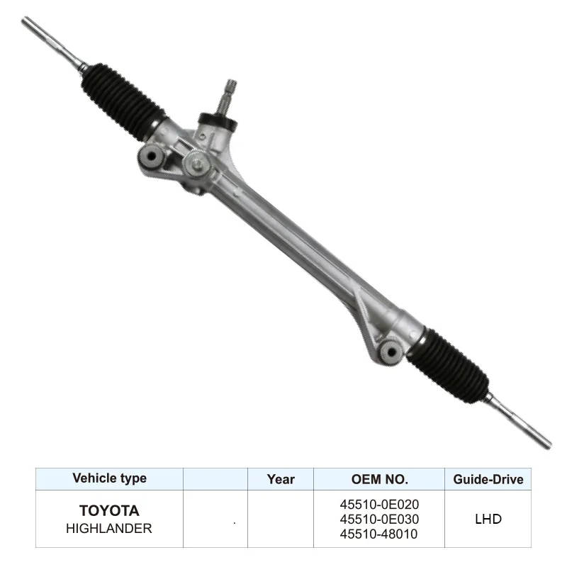 Factory Steering Gear 45510-0E020 Steering Rack for Toyota Highlander