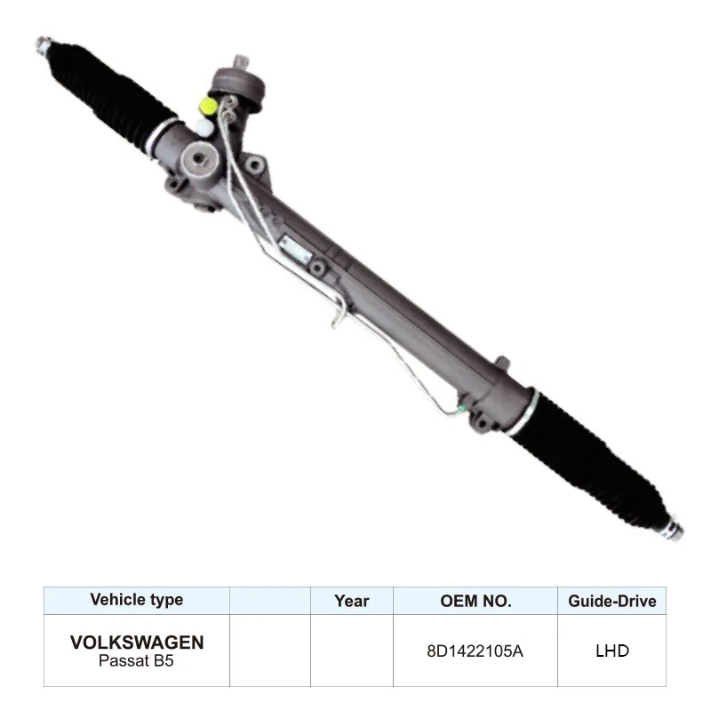 8D1422105A Auto Steering Parts Steering Rack for Volkswagen Passat B5