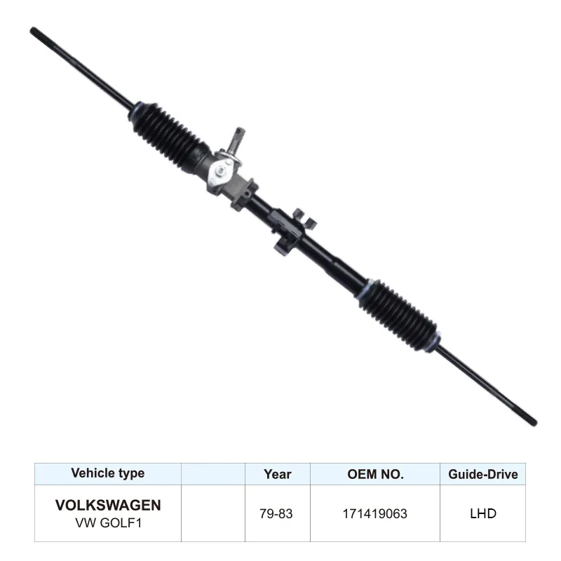 171419063 Auto Steering Parts Steering Rack for Volkswagen Golf I