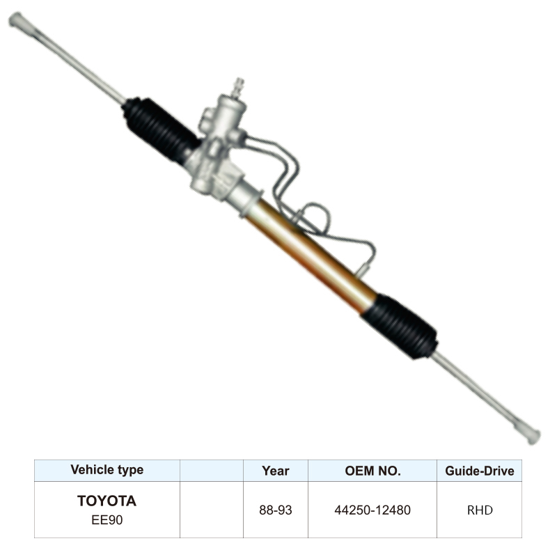 44250-12480 Auto Steering Parts Steering Rack for Toyota Corolla EE90
