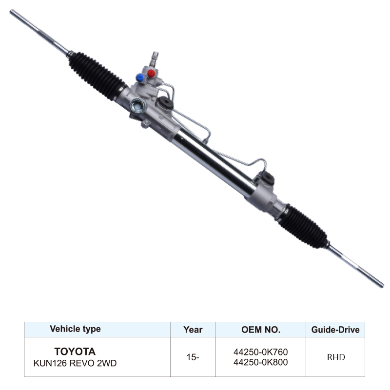OEM 44250-0K760 Steering Rack Power Steering Gears for Toyota Hilux Kun126 Revo