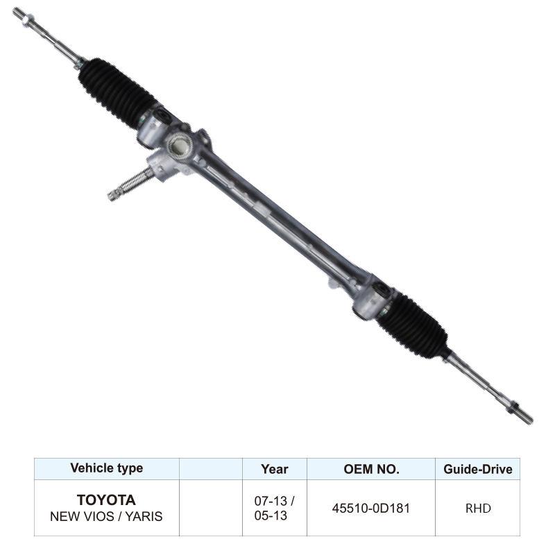 Factory Steering Gear 45510-0D181 Steering Rack for Toyota Vios Yaris